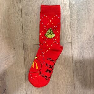 Red Grinch and McDonald's Socks